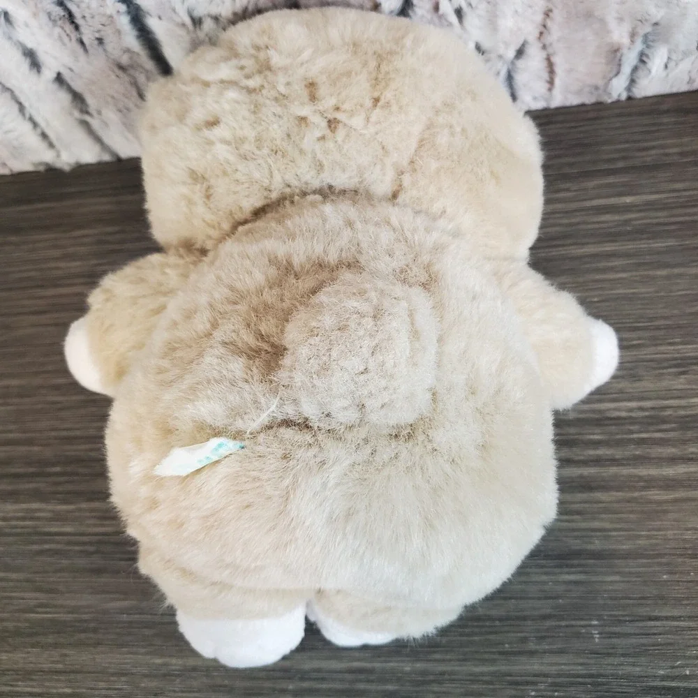 Short Chubby Tan Fuzzy Teddy Bear 9